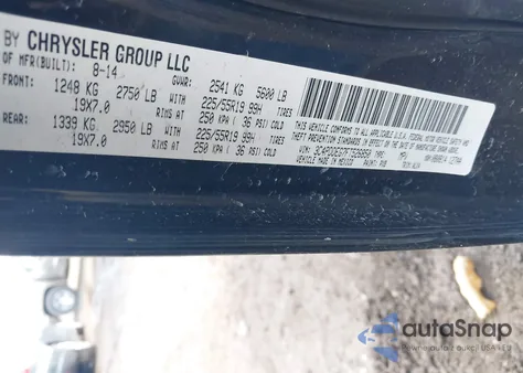 2015 Dodge Journey R/T из США, поврежденный, VIN 3C4PDDEG7FT526850